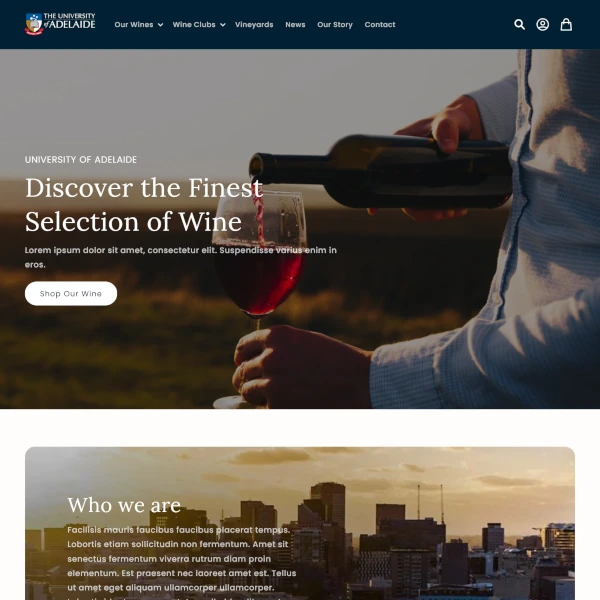 The University of Adelaide - Wine